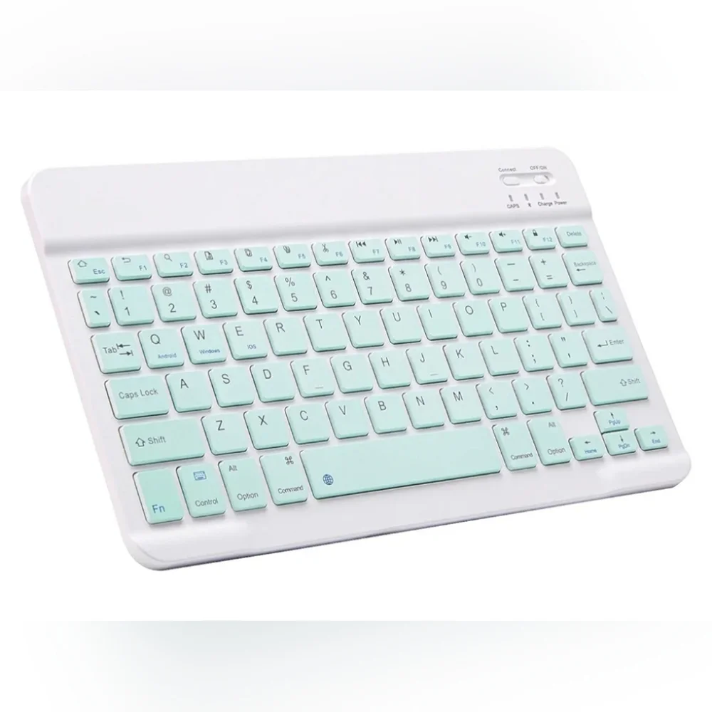 Ultra-Slim Bluetooth Keyboard Portable Mini Wireless Keyboard - Green